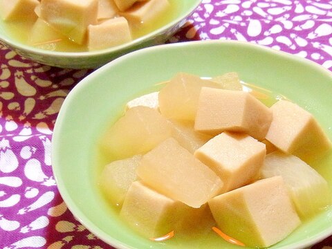 高野豆腐と大根のコロコロ煮